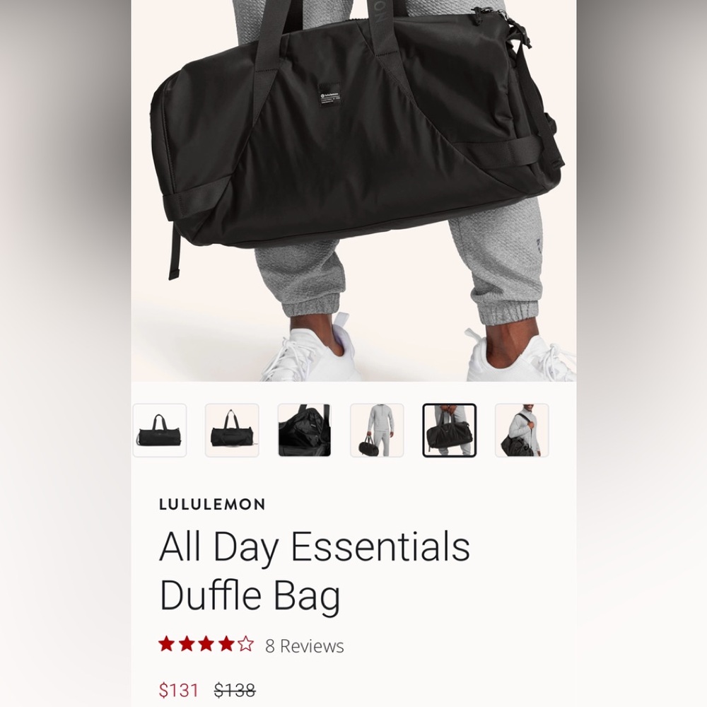 Lululemon All Day Essentials Duffle Bag